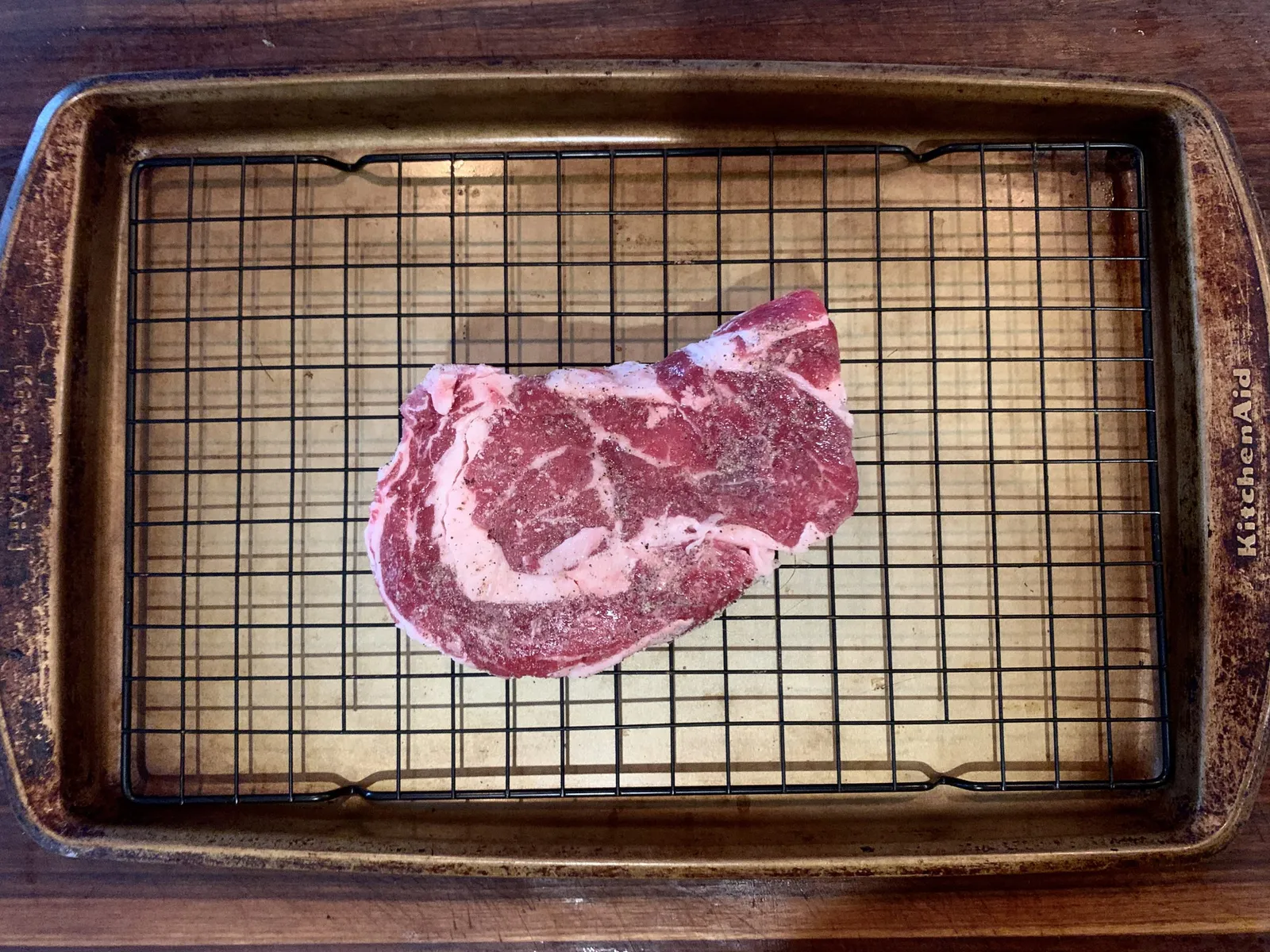 Dry Brined Ribeye Cooked Like a Caveman